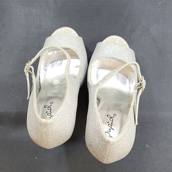 QUPID PEEP TOE HIGH HEEL STILETTOS WOMEN"S PUMP - Picture 5 of 13